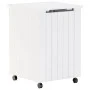 Cesta ropa sucia con ruedas RANA madera pino blanca 45x45x64 cm de , Cestas para ropa - Ref: Foro24-4002334, Precio: 81,24 €,...