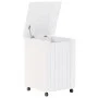 Cesta ropa sucia con ruedas RANA madera pino blanca 45x45x64 cm de , Cestas para ropa - Ref: Foro24-4002334, Precio: 81,24 €,...