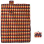 Manta de picnic plegable cuadros terciopelo colores 200x150 cm de , Camping y senderismo - Ref: Foro24-4004204, Precio: 21,66...