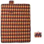 Manta de picnic plegable cuadros terciopelo colores 200x150 cm de , Camping y senderismo - Ref: Foro24-4004204, Precio: 23,16...