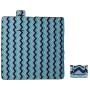 Manta de picnic plegable terciopelo ondas azules 200x200 cm de , Camping y senderismo - Ref: Foro24-4004210, Precio: 30,61 €,...