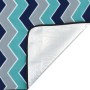 Manta de picnic plegable terciopelo ondas azules 200x200 cm de , Camping y senderismo - Ref: Foro24-4004210, Precio: 30,61 €,...