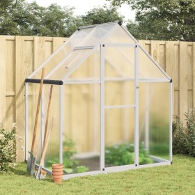 Invernadero con marco base aluminio plateado 169x114x195 cm de , Invernaderos - Ref: Foro24-4005822, Precio: 290,06 €, Descue...