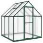 Invernadero con marco base aluminio verde 169x169x195 cm de , Invernaderos - Ref: Foro24-4005829, Precio: 382,35 €, Descuento: %