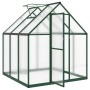 Invernadero con marco base aluminio verde 169x169x195 cm de , Invernaderos - Ref: Foro24-4005829, Precio: 382,35 €, Descuento: %