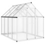 Invernadero con marco base aluminio plateado 224x169x195 cm de , Invernaderos - Ref: Foro24-4005834, Precio: 414,74 €, Descue...