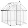 Invernadero con marco base aluminio plateado 224x169x195 cm de , Invernaderos - Ref: Foro24-4005834, Precio: 414,74 €, Descue...