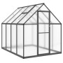 Invernadero con marco base aluminio antracita 224x169x195 cm de , Invernaderos - Ref: Foro24-4005836, Precio: 482,58 €, Descu...