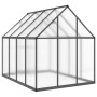 Invernadero con marco base aluminio antracita 224x169x195 cm de , Invernaderos - Ref: Foro24-4005836, Precio: 482,58 €, Descu...