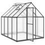 Invernadero con marco base aluminio antracita 224x169x195 cm de , Invernaderos - Ref: Foro24-4005836, Precio: 482,58 €, Descu...