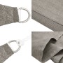 Toldo de vela cuadrado HDPE gris claro 160 g/m² 4,5x4,5 m de , Sombrillas - Ref: Foro24-4001969, Precio: 58,31 €, Descuento: %