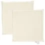 Cojines de asiento de jardín cuadrados 2 uds crema 45x45x2 cm de , Cojines para sillas y sofás - Ref: Foro24-847725, Precio: ...