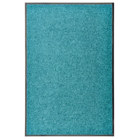 Felpudo lavable azul cian 60x90 cm de vidaXL, Felpudos - Ref: Foro24-323458, Precio: 41,24 €, Descuento: %