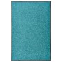 Felpudo lavable azul cian 60x90 cm de vidaXL, Felpudos - Ref: Foro24-323458, Precio: 41,24 €, Descuento: %