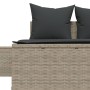 Tumbona doble con cojines ratán sintético gris claro de , Tumbonas - Ref: Foro24-368394, Precio: 297,16 €, Descuento: %