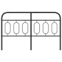 Black metal headboard 137 cm by , Headboards and footboards - Ref: Foro24-377149, Price: 45,88 €, Discount: %