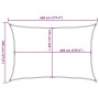 Toldo de vela rectangular HDPE gris claro 160 g/m² 3,5x4,5 m de , Sombrillas - Ref: Foro24-4001988, Precio: 43,64 €, Descuent...