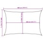 Toldo de vela rectangular HDPE arena 160 g/m² 3x4 m de , Sombrillas - Ref: Foro24-4002039, Precio: 33,01 €, Descuento: %
