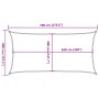 Toldo de vela rectangular HDPE arena 160 g/m² 4x7 m de , Sombrillas - Ref: Foro24-4002047, Precio: 64,29 €, Descuento: %