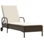 Liegestühle mit Kissen, 2 Stück, aus braunem synthetischem Rattan. von , Liegen - Ref: Foro24-3261435, Preis: 333,37 €, Rabat...