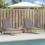 Tumbonas con cojines 2 unidades ratán sintético beige de , Tumbonas - Ref: Foro24-3261437, Precio: 332,85 €, Descuento: %