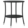 Mesita y sillas con cojines 3 piezas ratán sintético negro de , Conjuntos de jardín - Ref: Foro24-365657, Precio: 217,39 €, D...