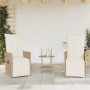 Sillas y mesita de jardín 3 piezas ratán sintético cojín beige de , Conjuntos de jardín - Ref: Foro24-365676, Precio: 244,42 ...