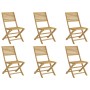 Sillas de jardín plegables 6 uds madera acacia 48,5x61,5x87 cm de , Sillas de jardín - Ref: Foro24-3214228, Precio: 303,63 €,...