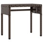 Tumbonas con capota y mesa 2 uds ratán sintético marrón de , Tumbonas - Ref: Foro24-3261570, Precio: 366,24 €, Descuento: %