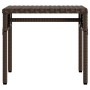 Tumbonas con capota y mesa 2 uds ratán sintético marrón de , Tumbonas - Ref: Foro24-3261570, Precio: 366,24 €, Descuento: %