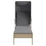 Tumbonas con capota y mesa 2 uds ratán sintético beige de , Tumbonas - Ref: Foro24-3261572, Precio: 400,66 €, Descuento: %