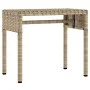 Tumbonas con capota y mesa 2 uds ratán sintético beige de , Tumbonas - Ref: Foro24-3261572, Precio: 400,66 €, Descuento: %