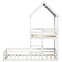 Cama con techo madera maciza de pino blanco 90x190 cm de , Camas y somieres - Ref: Foro24-3282397, Precio: 347,50 €, Descuent...