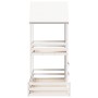 Cama con techo madera maciza de pino blanco 90x190 cm de , Camas y somieres - Ref: Foro24-3282397, Precio: 353,19 €, Descuent...