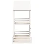 Cama con techo madera maciza de pino blanco 90x190 cm de , Camas y somieres - Ref: Foro24-3282397, Precio: 347,50 €, Descuent...