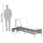 Liegestühle mit Tisch 2 Stück in grauem synthetischem Rattan von , Liegen - Ref: Foro24-4002748, Preis: 270,93 €, Rabatt: %