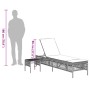 Tumbonas con mesita 2 unidades ratán sintético gris de , Tumbonas - Ref: Foro24-4002748, Precio: 277,50 €, Descuento: %