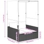 Tumbona doble con techo y cortinas ratán sintético gris claro de , Tumbonas - Ref: Foro24-4002760, Precio: 233,72 €, Descuent...