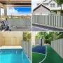Grünes und weißes HDPE-Privatsphärennetz 1x10 m 75 g/m² von , Sonnenschirme - Ref: Foro24-4003707, Preis: 14,97 €, Rabatt: %