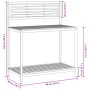 Mesa de trabajo de jardín madera de acacia y acero 90x50x110 cm de , Soportes para macetas - Ref: Foro24-367619, Precio: 111,...