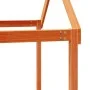 Bunk bed with solid pine wood roof in brown, 80x200 cm. by , Beds and slatted bases - Ref: Foro24-3282123, Price: 234,23 €, D...