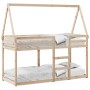 Cama litera con techo madera maciza de pino 90x190 cm de , Camas y somieres - Ref: Foro24-3282087, Precio: 174,99 €, Descuent...
