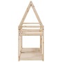 Cama litera con techo madera maciza de pino 90x190 cm de , Camas y somieres - Ref: Foro24-3282087, Precio: 174,99 €, Descuent...