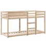 Cama litera con techo madera maciza de pino 90x190 cm de , Camas y somieres - Ref: Foro24-3282087, Precio: 174,99 €, Descuent...