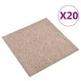 Carpet floor tiles 20 pcs 5 m² 50x50 cm beige by vidaXL, Floors and carpets - Ref: Foro24-147318, Price: 117,24 €, Discount: %