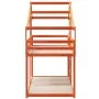 Litera con techo madera maciza pino marrón cera 75x190 cm de , Camas y somieres - Ref: Foro24-3281969, Precio: 229,30 €, Desc...