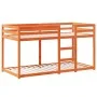 Litera con techo madera maciza pino marrón cera 75x190 cm de , Camas y somieres - Ref: Foro24-3281969, Precio: 229,30 €, Desc...