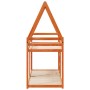 Cama litera con techo madera maciza pino marrón cera 75x190 cm de , Camas y somieres - Ref: Foro24-3282091, Precio: 194,96 €,...