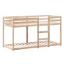 Cama litera con techo de madera maciza de pino 75x190 cm de , Camas y somieres - Ref: Foro24-3282007, Precio: 208,81 €, Descu...