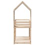 Cama litera con techo de madera maciza de pino 75x190 cm de , Camas y somieres - Ref: Foro24-3282007, Precio: 208,81 €, Descu...